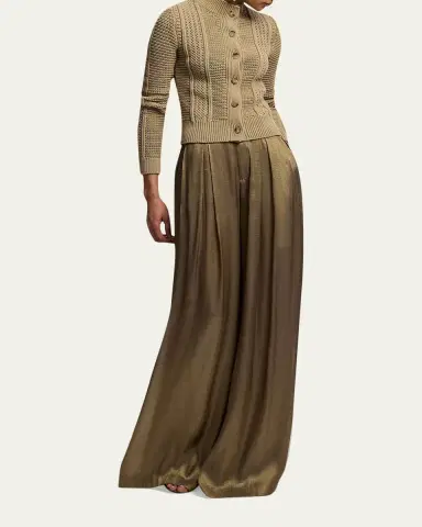 Ralph Lauren Collection Cotton-Blend Mockneck Cardigan | Thumbnail 2 Ralph Lauren Collection Cotton-Blend Mockneck Cardigan | Thumbnail 2