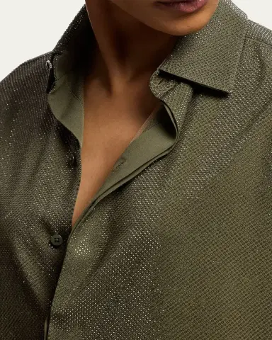Ralph Lauren Collection Adrien Relaxed Fit Embellished Shirt | Thumbnail 5 Ralph Lauren Collection Adrien Relaxed Fit Embellished Shirt | Thumbnail 5