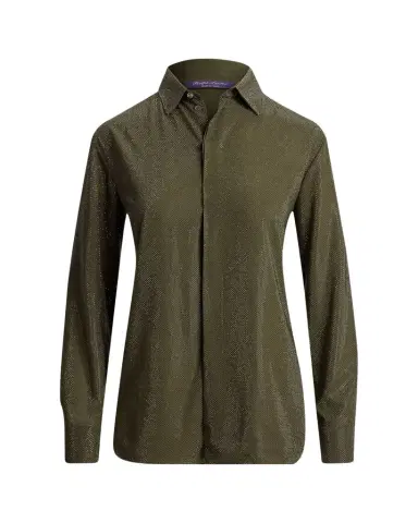 Ralph Lauren Collection Adrien Relaxed Fit Embellished Shirt | Thumbnail 1 Ralph Lauren Collection Adrien Relaxed Fit Embellished Shirt | Thumbnail 1
