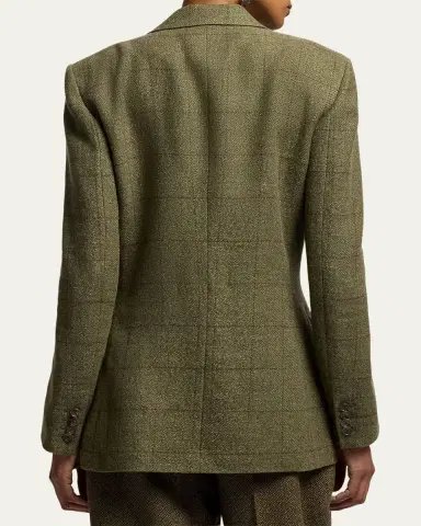 Ralph Lauren Collection Ramona Windowpane Tweed Jacket | Thumbnail 3 Ralph Lauren Collection Ramona Windowpane Tweed Jacket | Thumbnail 3