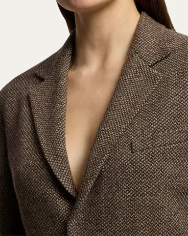Ralph Lauren Collection Hailey Broken-Twill Jersey Jacket | Thumbnail 5 Ralph Lauren Collection Hailey Broken-Twill Jersey Jacket | Thumbnail 5