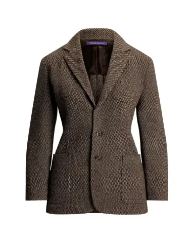Ralph Lauren Collection Hailey Broken-Twill Jersey Jacket | Thumbnail 1 Ralph Lauren Collection Hailey Broken-Twill Jersey Jacket | Thumbnail 1