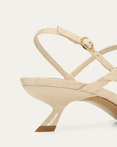 Alexandre Birman 50mm Slim Clarita Croc-Embossed Leather Sandals | Thumbnail 3 Alexandre Birman 50mm Slim Clarita Croc-Embossed Leather Sandals | Thumbnail 3