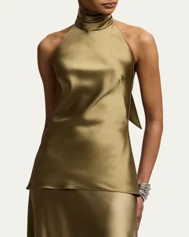 Ralph Lauren Collection Chilton Satin Top | Thumbnail 4 Ralph Lauren Collection Chilton Satin Top | Thumbnail 4