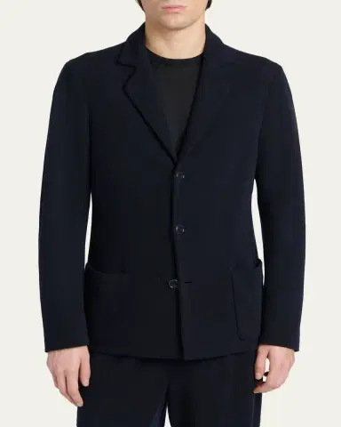 Giorgio Armani Men's Wool Jacket | Thumbnail 4 Giorgio Armani Men's Wool Jacket | Thumbnail 4
