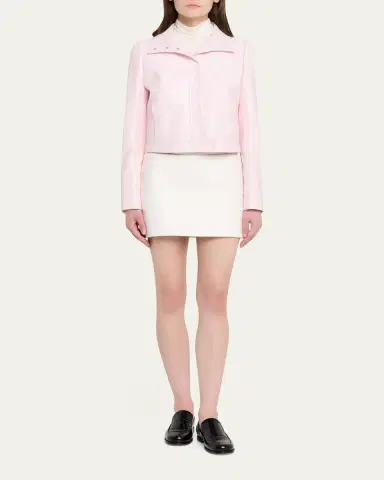 Courrèges Textured Vinyl Crop Jacket | Thumbnail 6 Courrèges Textured Vinyl Crop Jacket | Thumbnail 6