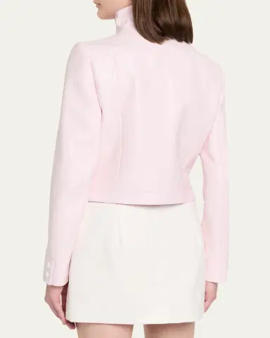 Courrèges Textured Vinyl Crop Jacket | Thumbnail 7 Courrèges Textured Vinyl Crop Jacket | Thumbnail 7