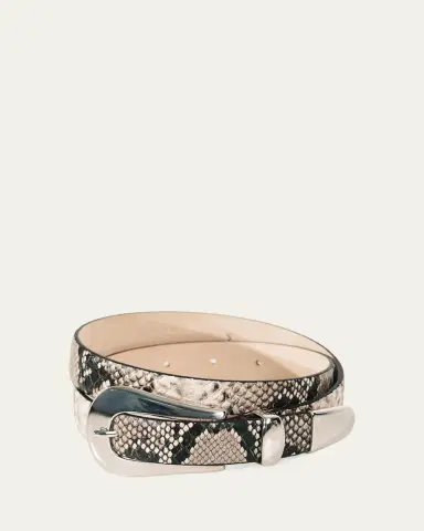 Déhanche Colette Snake-Embossed Leather Belt | Thumbnail 3 Déhanche Colette Snake-Embossed Leather Belt | Thumbnail 3