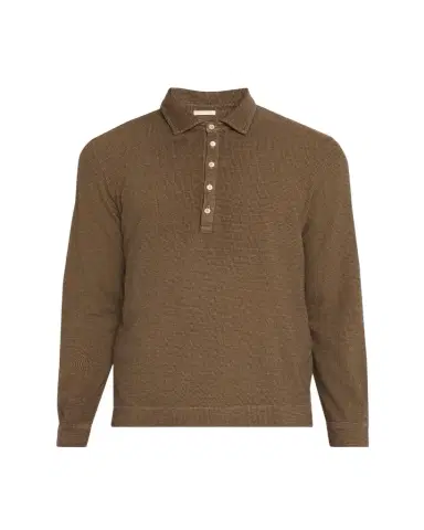 Massimo Alba Men's Raya Cotton-Cashmere Long-Sleeve Polo Shirt | Thumbnail 1 Massimo Alba Men's Raya Cotton-Cashmere Long-Sleeve Polo Shirt | Thumbnail 1