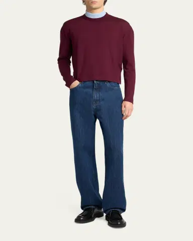 Jil Sander Men's Straight-Leg Denim Trousers | Thumbnail 2 Jil Sander Men's Straight-Leg Denim Trousers | Thumbnail 2