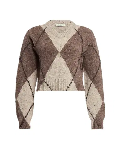Altuzarra Parish Argyle V-Neck Sweater | Thumbnail 1 Altuzarra Parish Argyle V-Neck Sweater | Thumbnail 1
