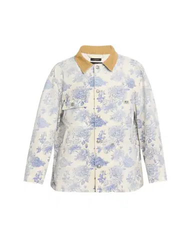 R13 Corduroy-Collar Toile Cotton Chore Jacket | Thumbnail 1 R13 Corduroy-Collar Toile Cotton Chore Jacket | Thumbnail 1