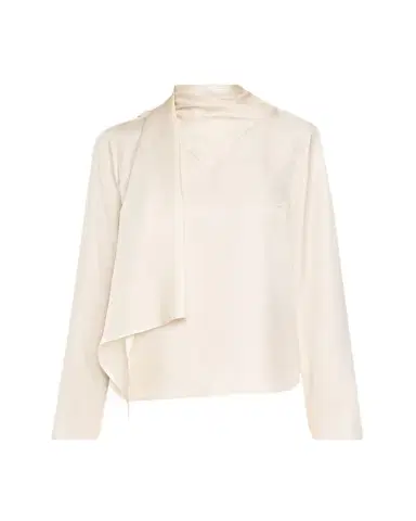 Loulou de Saison Gala Silk Scarf-Neck Blouse | Thumbnail 1 Loulou de Saison Gala Silk Scarf-Neck Blouse | Thumbnail 1