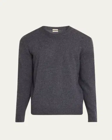 Zegna Men's Cashmere Crewneck Sweater | Thumbnail 5 Zegna Men's Cashmere Crewneck Sweater | Thumbnail 5