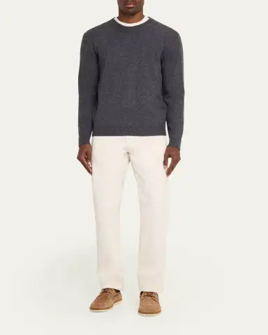 Zegna Men's Cashmere Crewneck Sweater | Thumbnail 6 Zegna Men's Cashmere Crewneck Sweater | Thumbnail 6