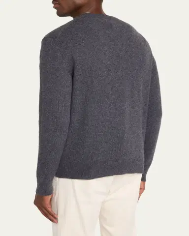Zegna Men's Cashmere Crewneck Sweater | Thumbnail 7 Zegna Men's Cashmere Crewneck Sweater | Thumbnail 7