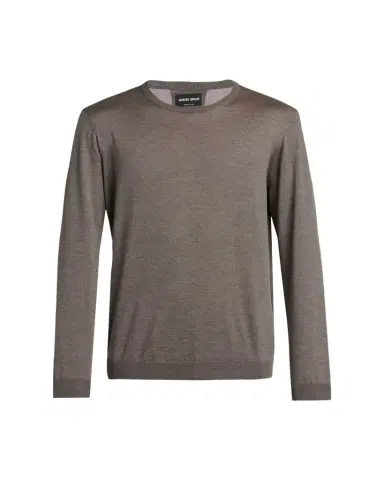 Giorgio Armani Men's Silk/Cotton Crewneck Sweater | Thumbnail 1 Giorgio Armani Men's Silk/Cotton Crewneck Sweater | Thumbnail 1