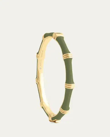 Anabel Aram Jewelry Bamboo Enameled Hinged Bangle | Thumbnail 2 Anabel Aram Jewelry Bamboo Enameled Hinged Bangle | Thumbnail 2