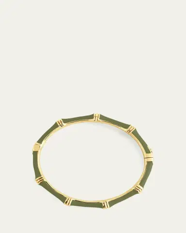 Anabel Aram Jewelry Bamboo Enameled Hinged Bangle | Thumbnail 3 Anabel Aram Jewelry Bamboo Enameled Hinged Bangle | Thumbnail 3