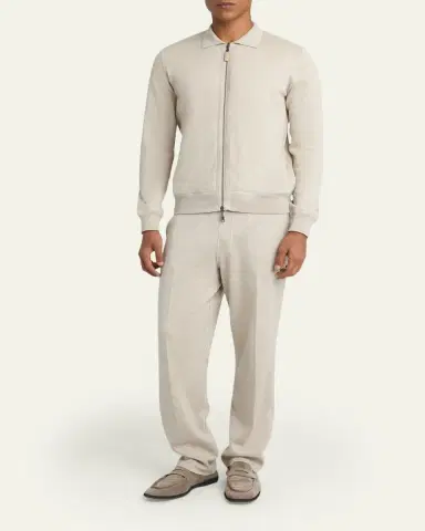 Brioni Men's Full-Zip Blouson Jacket | Thumbnail 2 Brioni Men's Full-Zip Blouson Jacket | Thumbnail 2