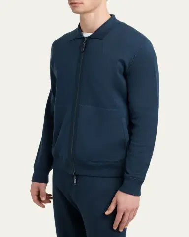 Brioni Men's Full-Zip Blouson Jacket | Thumbnail 8 Brioni Men's Full-Zip Blouson Jacket | Thumbnail 8