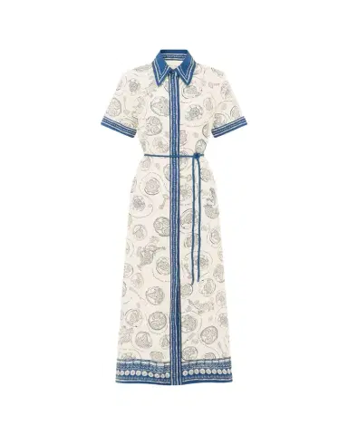 ALÉMAIS Lucky Printed Linen Maxi Shirtdress | Thumbnail 1 ALÉMAIS Lucky Printed Linen Maxi Shirtdress | Thumbnail 1