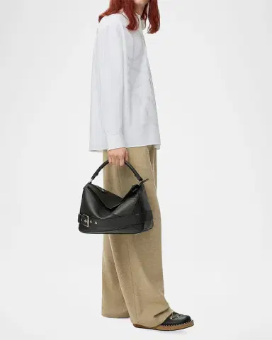 Loewe Men's Anagram Cotton Button-Down Shirt | Thumbnail 2 Loewe Men's Anagram Cotton Button-Down Shirt | Thumbnail 2