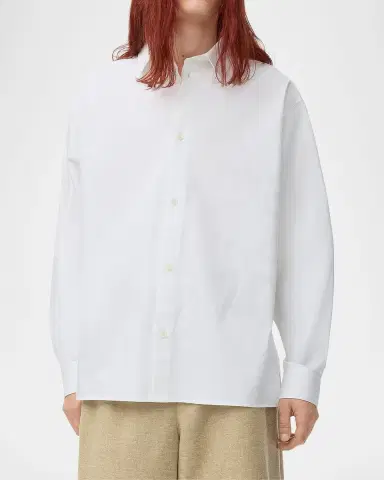 Loewe Men's Anagram Cotton Button-Down Shirt | Thumbnail 4 Loewe Men's Anagram Cotton Button-Down Shirt | Thumbnail 4