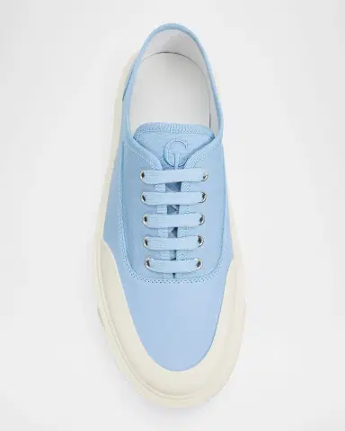 Christian Louboutin Men's Tactical Skate Cotton-Leather Low Top Sneakers | Thumbnail 3 Christian Louboutin Men's Tactical Skate Cotton-Leather Low Top Sneakers | Thumbnail 3