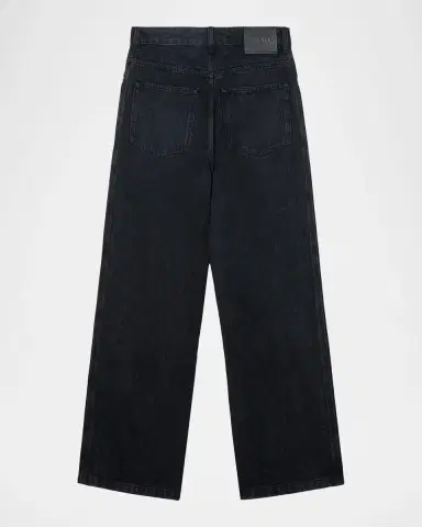 Loewe Men's Anagram-Embroidered Baggy Jeans | Thumbnail 2 Loewe Men's Anagram-Embroidered Baggy Jeans | Thumbnail 2