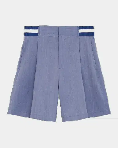 Loewe Men's Pleated Wool-Blend Shorts | Thumbnail 2 Loewe Men's Pleated Wool-Blend Shorts | Thumbnail 2