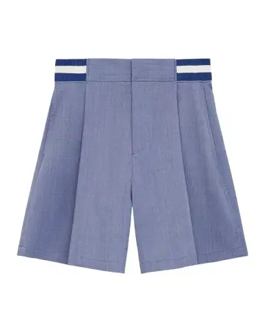 Loewe Men's Pleated Wool-Blend Shorts | Thumbnail 1 Loewe Men's Pleated Wool-Blend Shorts | Thumbnail 1