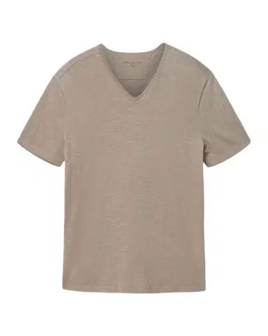 JOHN VARVATOS Men's Miles Raw-Edge Organic Cotton V-Neck T-Shirt | Thumbnail 1 JOHN VARVATOS Men's Miles Raw-Edge Organic Cotton V-Neck T-Shirt | Thumbnail 1