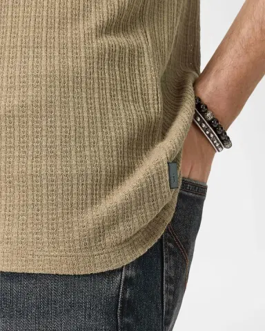 JOHN VARVATOS Men's Marcy Textured Tank Top | Thumbnail 6 JOHN VARVATOS Men's Marcy Textured Tank Top | Thumbnail 6