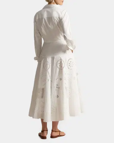 Polo Ralph Lauren Eyelet Cotton Maxi Shirtdress | Thumbnail 2 Polo Ralph Lauren Eyelet Cotton Maxi Shirtdress | Thumbnail 2