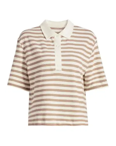 Majestic Filatures Cotton-Linen Striped Polo Shirt | Thumbnail 1 Majestic Filatures Cotton-Linen Striped Polo Shirt | Thumbnail 1