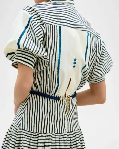 Silvia Tcherassi Kaila Belted Midi Shirtdress | Thumbnail 4 Silvia Tcherassi Kaila Belted Midi Shirtdress | Thumbnail 4