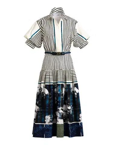 Silvia Tcherassi Kaila Belted Midi Shirtdress | Thumbnail 1 Silvia Tcherassi Kaila Belted Midi Shirtdress | Thumbnail 1