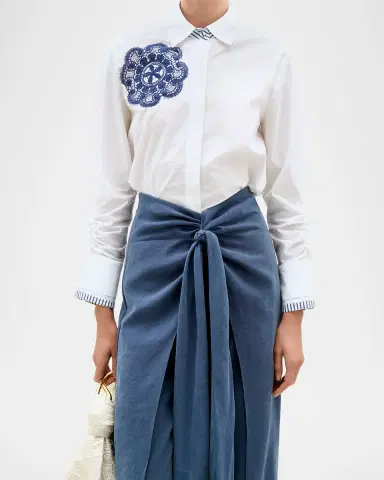 Silvia Tcherassi Felipe Large Bow Balloon Pants | Thumbnail 4 Silvia Tcherassi Felipe Large Bow Balloon Pants | Thumbnail 4