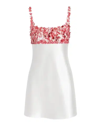 Retrofête Winifred Embellished Satin A-Line Mini Dress | Thumbnail 1 Retrofête Winifred Embellished Satin A-Line Mini Dress | Thumbnail 1