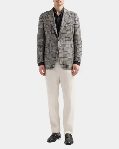 Kiton Men's Plaid Cashmere Sport Coat | Thumbnail 2 Kiton Men's Plaid Cashmere Sport Coat | Thumbnail 2