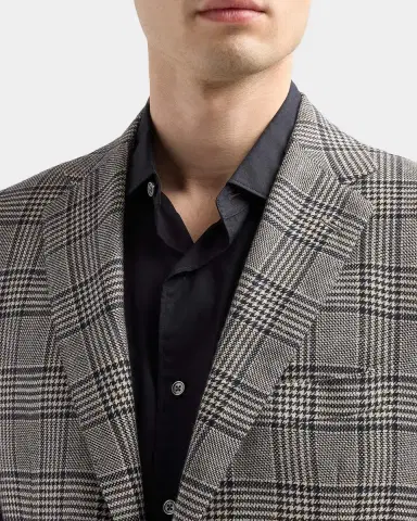 Kiton Men's Plaid Cashmere Sport Coat | Thumbnail 5 Kiton Men's Plaid Cashmere Sport Coat | Thumbnail 5