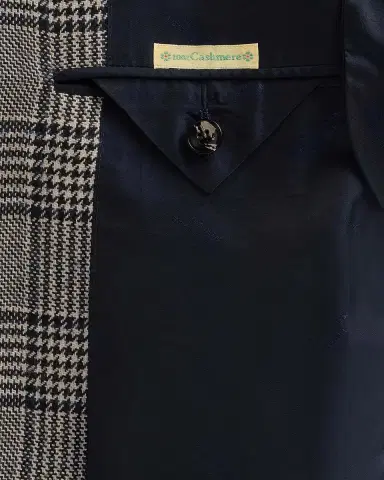 Kiton Men's Plaid Cashmere Sport Coat | Thumbnail 6 Kiton Men's Plaid Cashmere Sport Coat | Thumbnail 6