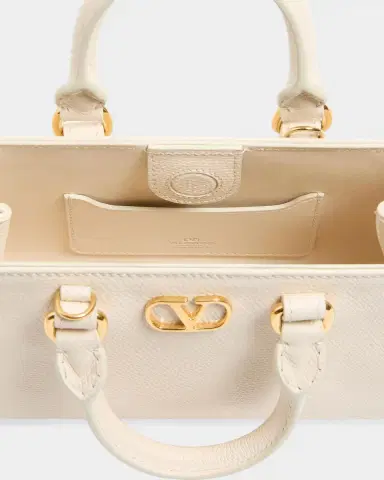 Valentino Garavani Mini VLogo Signature Leather Top Handle Bag | Thumbnail 3 Valentino Garavani Mini VLogo Signature Leather Top Handle Bag | Thumbnail 3