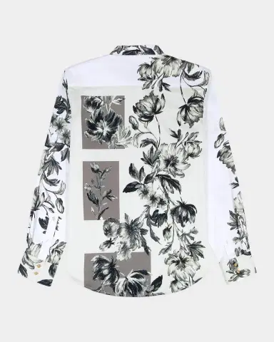 Robert Graham Le Striped Floral Cotton Shirt | Thumbnail 6 Robert Graham Le Striped Floral Cotton Shirt | Thumbnail 6