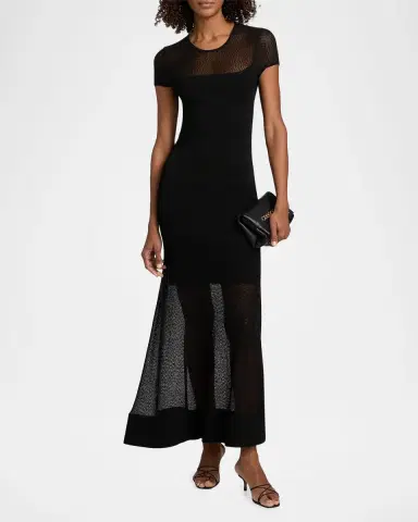 Jason Wu Collection Sheer Mesh Sheath Maxi Dress | Thumbnail 2 Jason Wu Collection Sheer Mesh Sheath Maxi Dress | Thumbnail 2