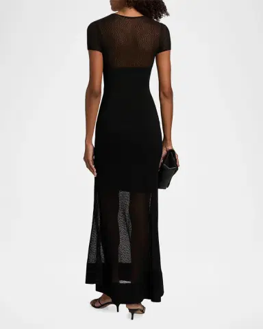 Jason Wu Collection Sheer Mesh Sheath Maxi Dress | Thumbnail 3 Jason Wu Collection Sheer Mesh Sheath Maxi Dress | Thumbnail 3