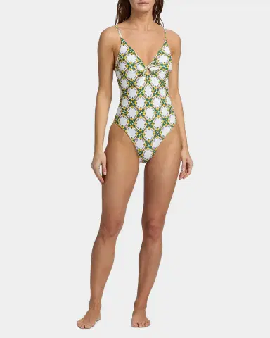 Milly Lemon Tile Ring One-Piece Swimsuit | Thumbnail 2 Milly Lemon Tile Ring One-Piece Swimsuit | Thumbnail 2
