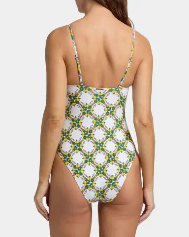 Milly Lemon Tile Ring One-Piece Swimsuit | Thumbnail 3 Milly Lemon Tile Ring One-Piece Swimsuit | Thumbnail 3