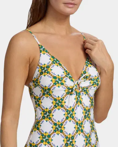 Milly Lemon Tile Ring One-Piece Swimsuit | Thumbnail 5 Milly Lemon Tile Ring One-Piece Swimsuit | Thumbnail 5